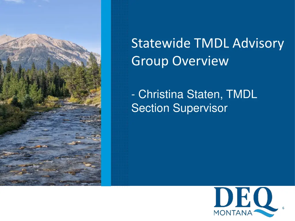 statewide tmdl advisory group overview