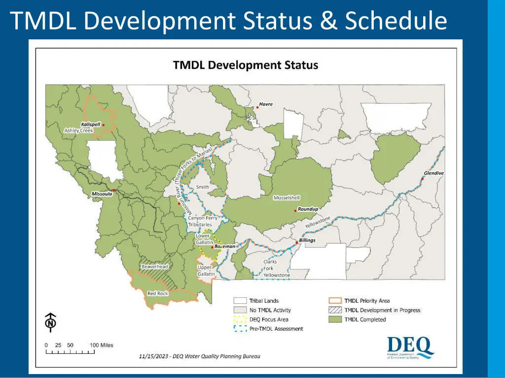 tmdl development status schedule