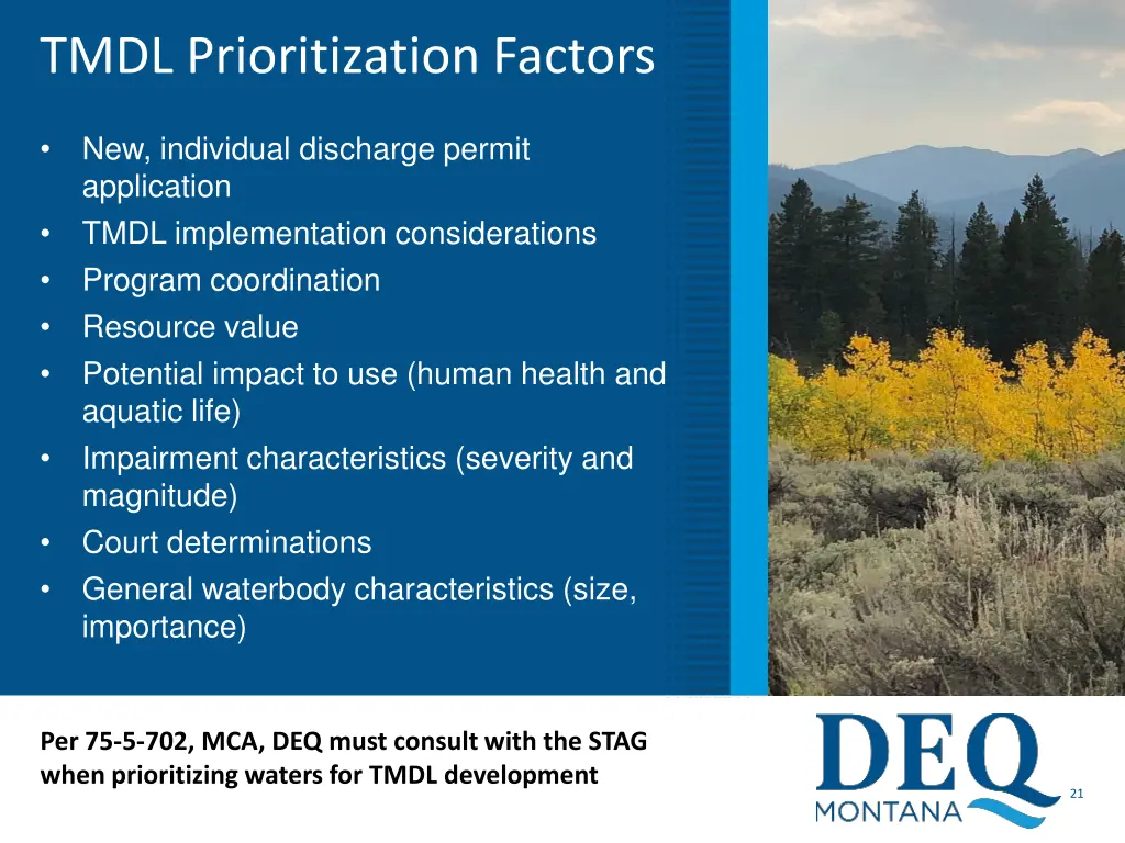 tmdl prioritization factors