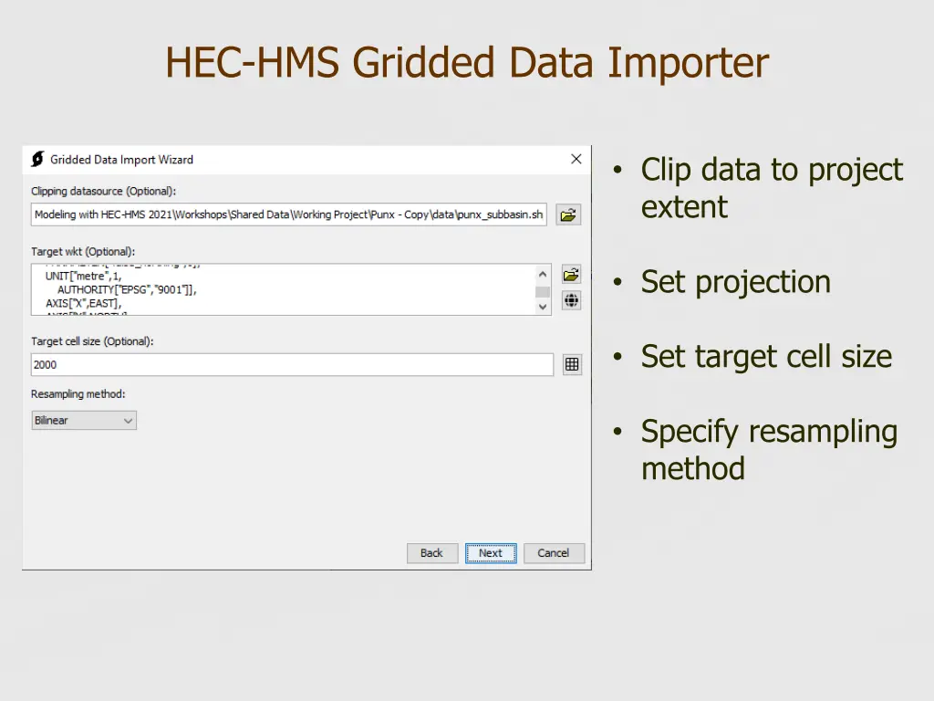 hec hms gridded data importer 2