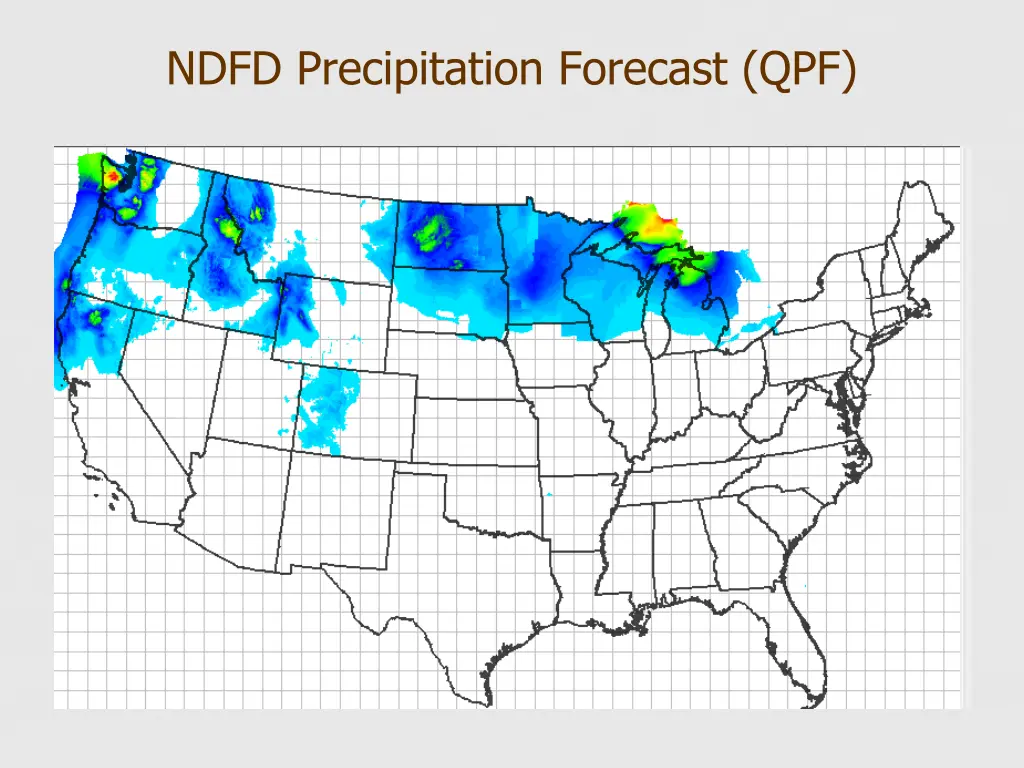 ndfd precipitation forecast qpf