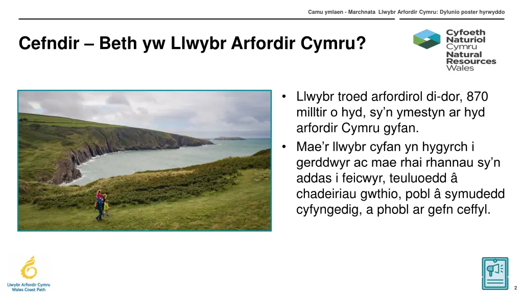 camu ymlaen marchnata llwybr arfordir cymru 1