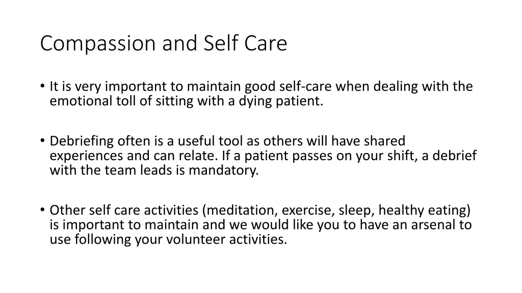 compassion and self care