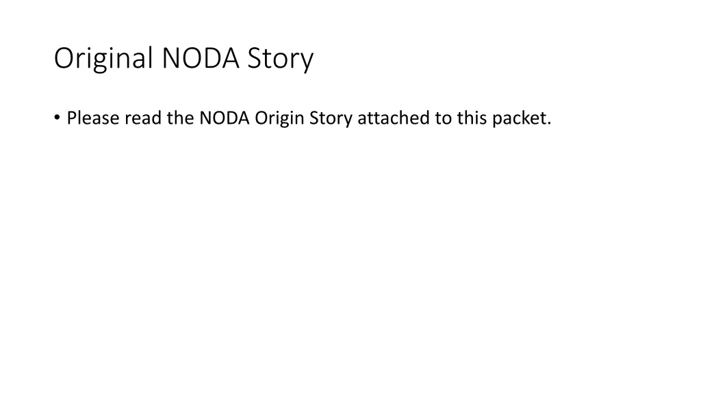 original noda story