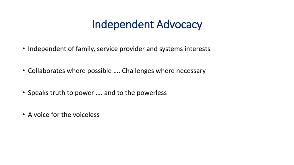 independent advocacy independent advocacy