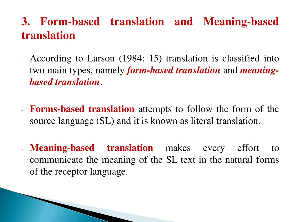 3 form based translation and meaning based