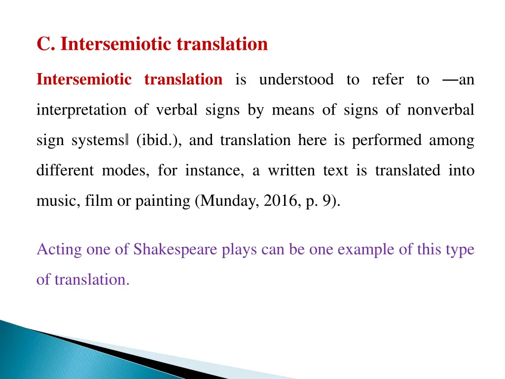 c intersemiotic translation