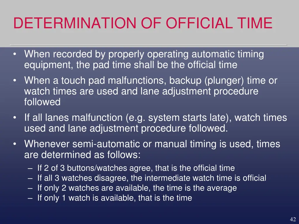 determination of official time