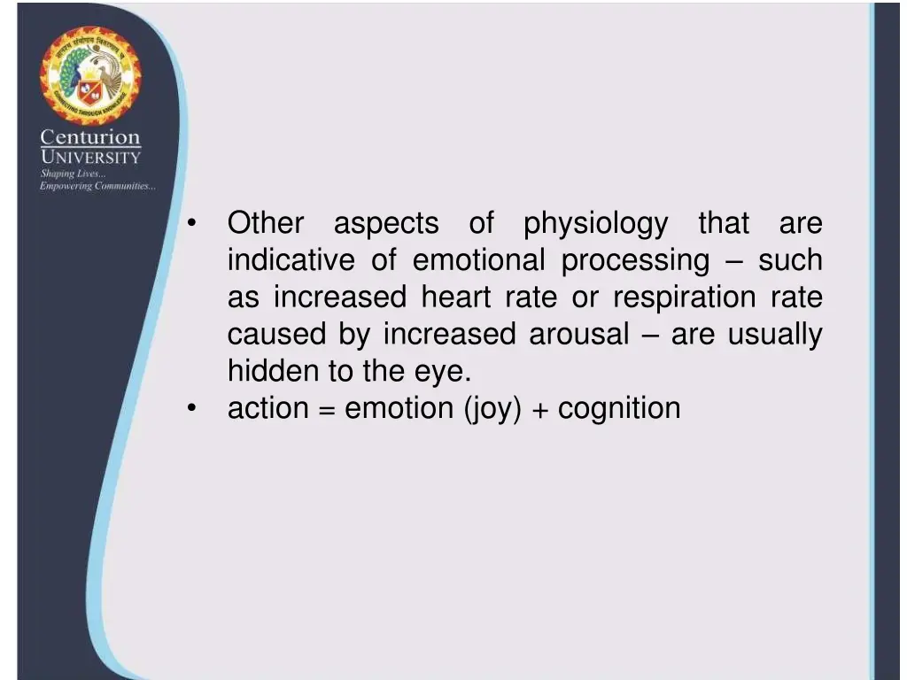 other aspects of physiology that are indicative