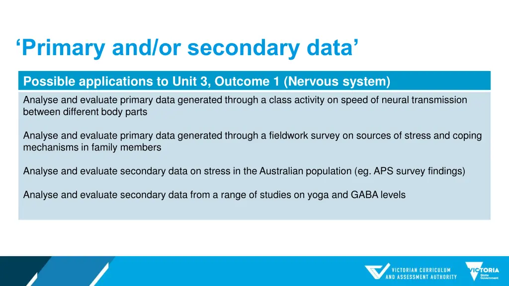 primary and or secondary data