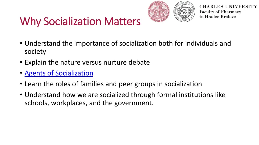 why socialization matters why socialization