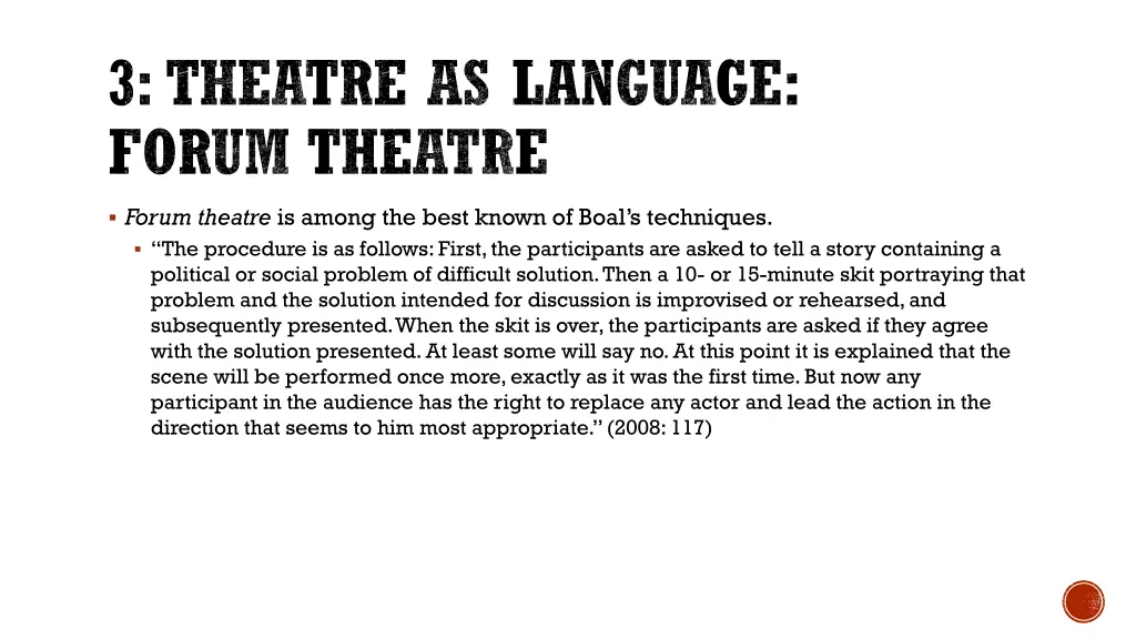 3 theatre as language forum theatre