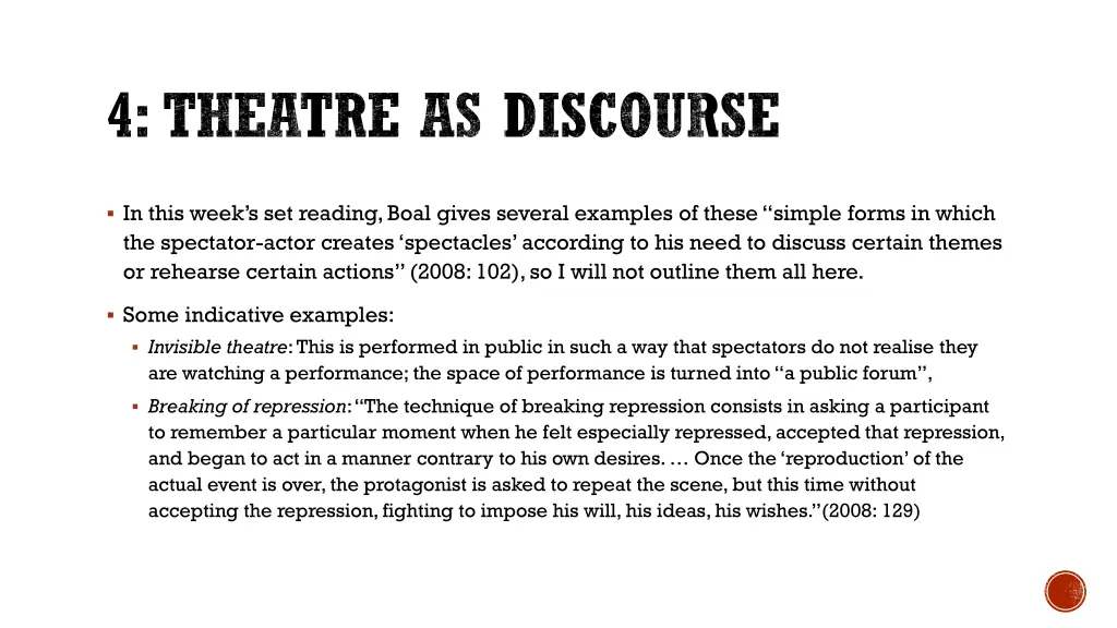 4 theatre as discourse