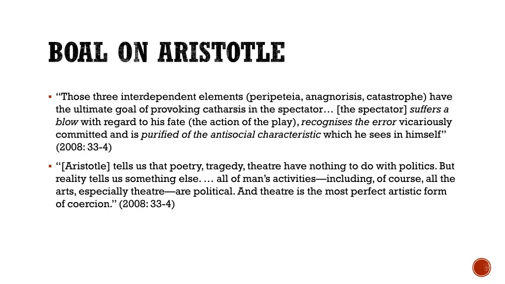 boal on aristotle 2