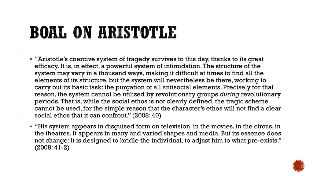 boal on aristotle 3