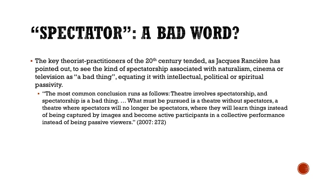 spectator a bad word 1