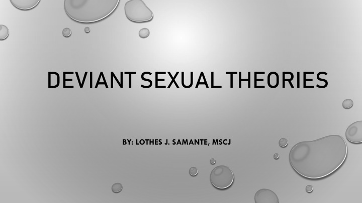 deviant sexual theories