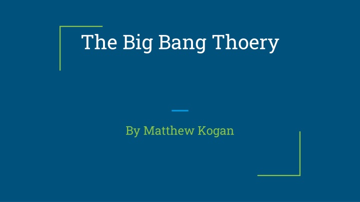 the big bang thoery