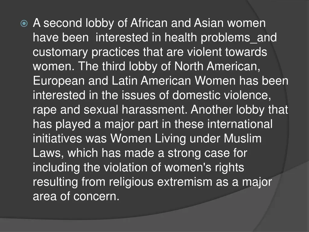 a second lobby of african and asian women have
