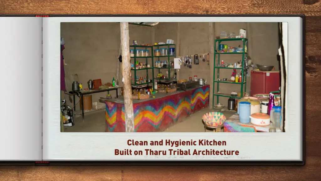 clean and hygienic kitchen built on tharu tribal