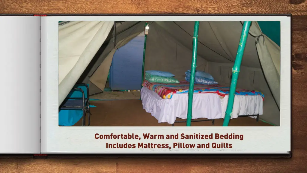 comfortable warm and sanitized bedding includes