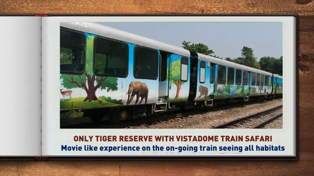 only tiger reserve with vistadome train safari