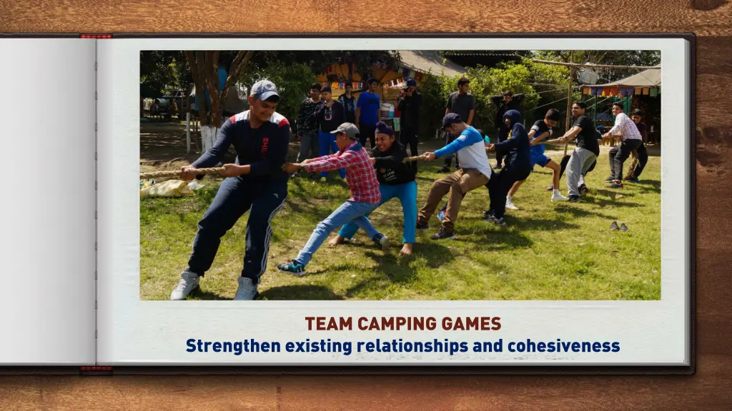 team camping games