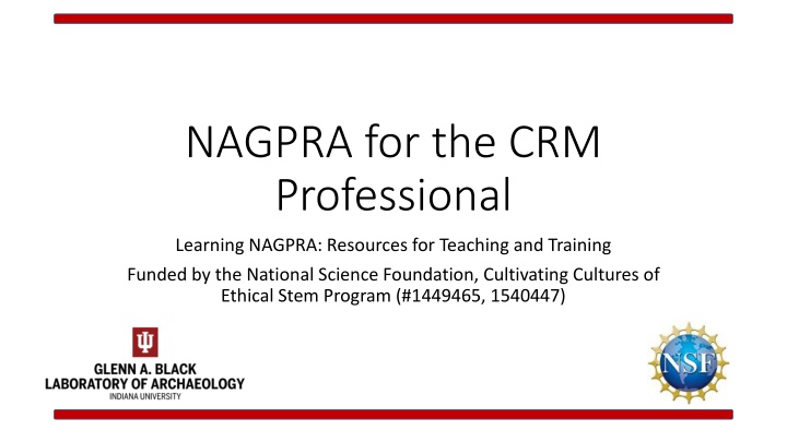 nagpra for the crm professional