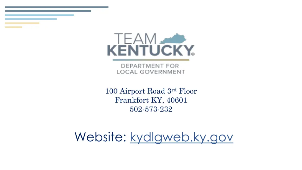 100 airport road 3 rd floor frankfort ky 40601