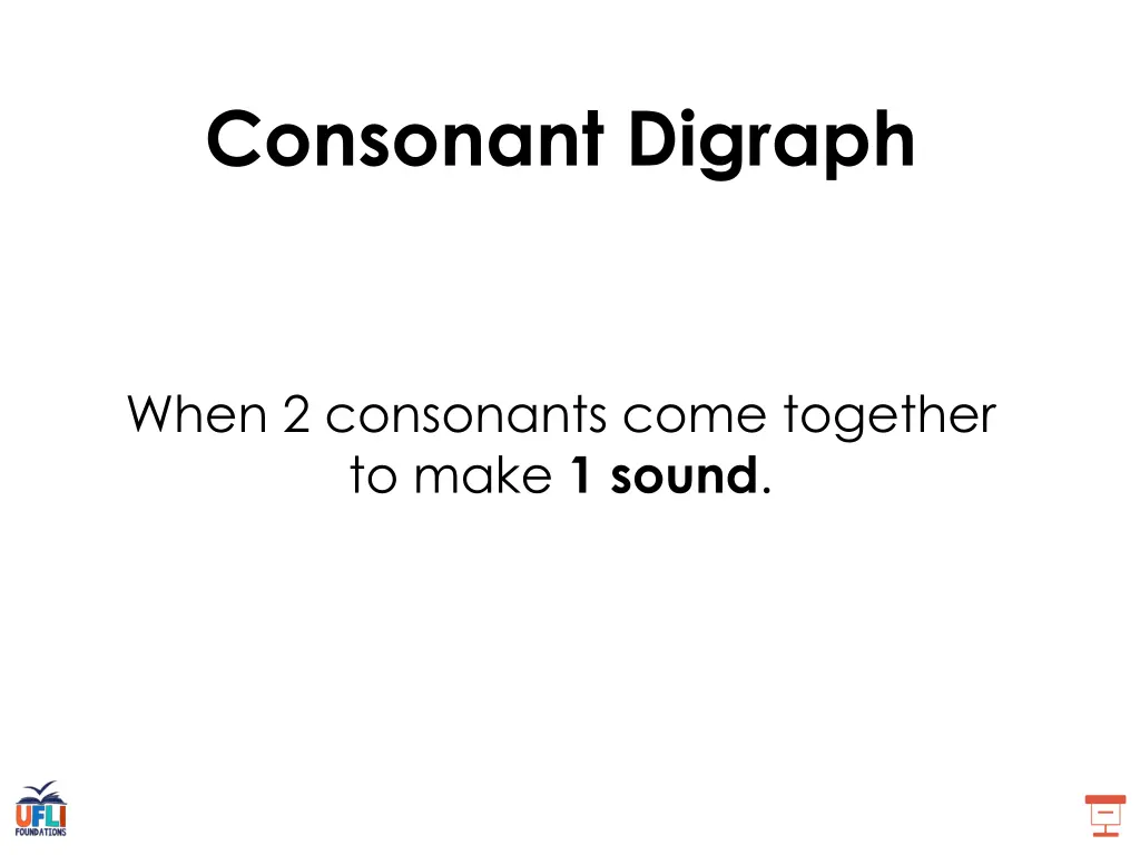 consonant digraph 1