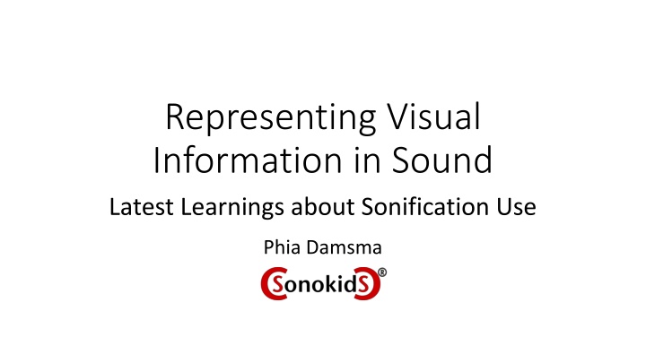 representing visual information in sound latest