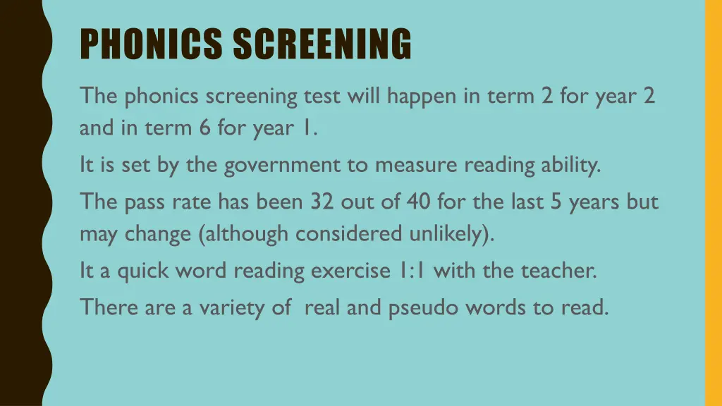 phonics screening