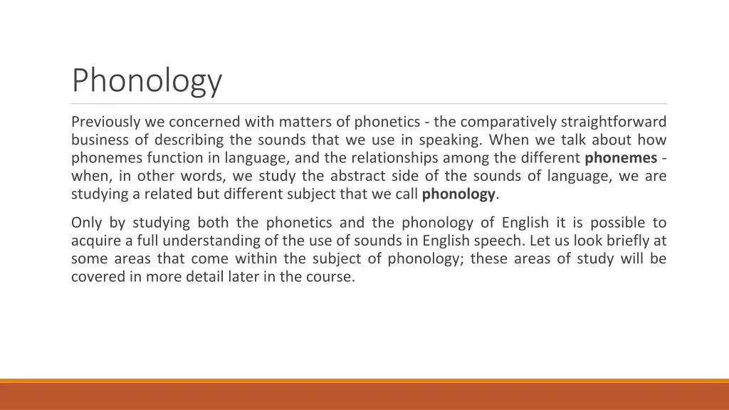 phonology