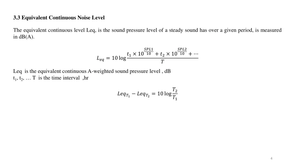 3 3 equivalent continuous noise level