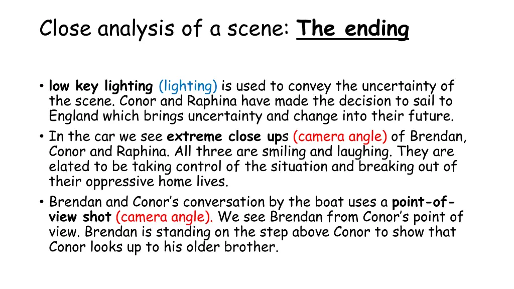 close analysis of a scene the ending 1