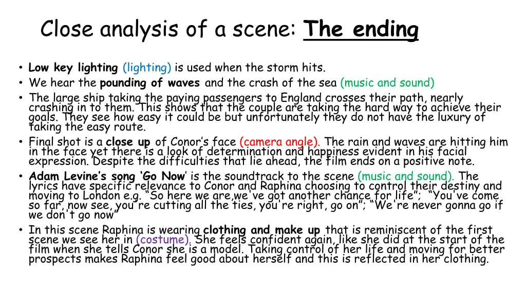 close analysis of a scene the ending 3