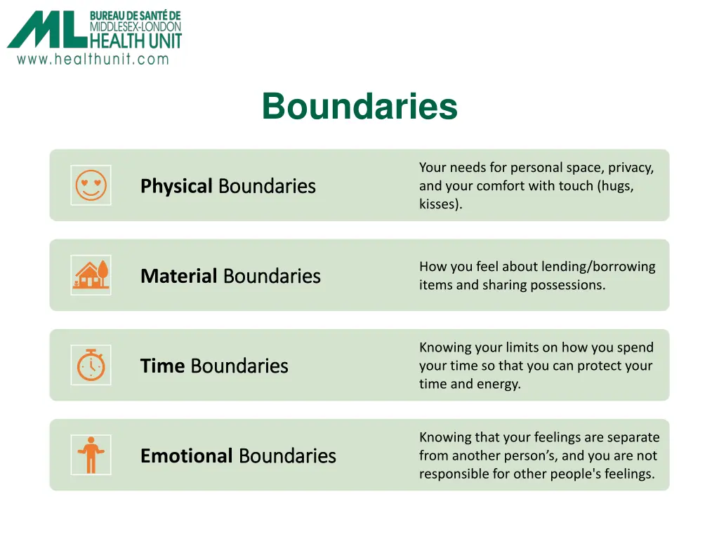 boundaries