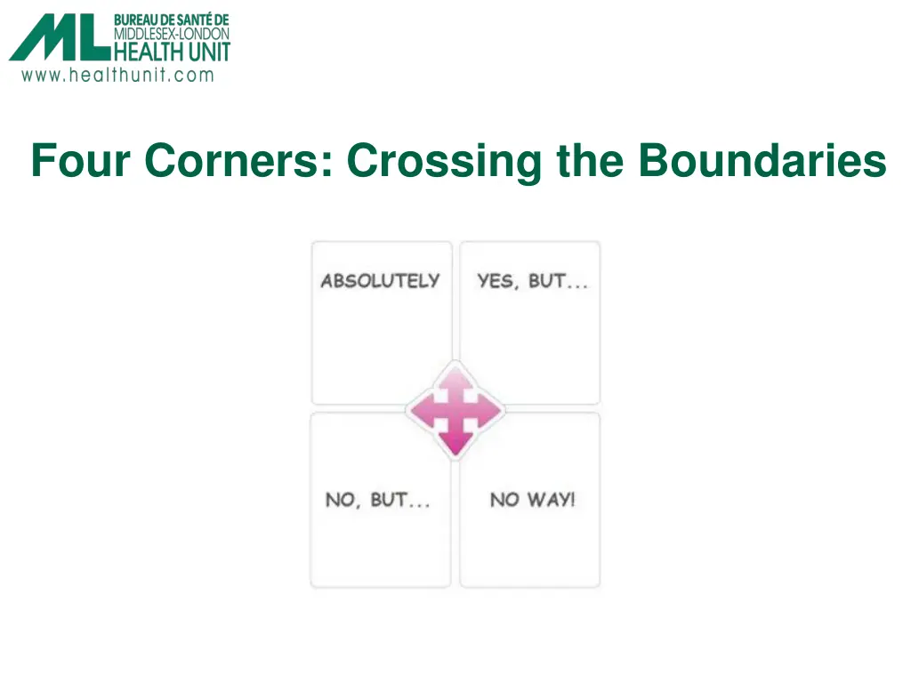 four corners crossing the boundaries