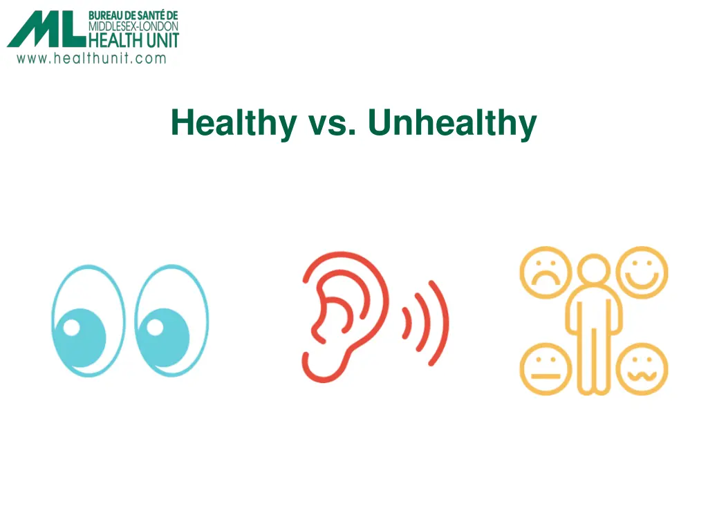 healthy vs unhealthy