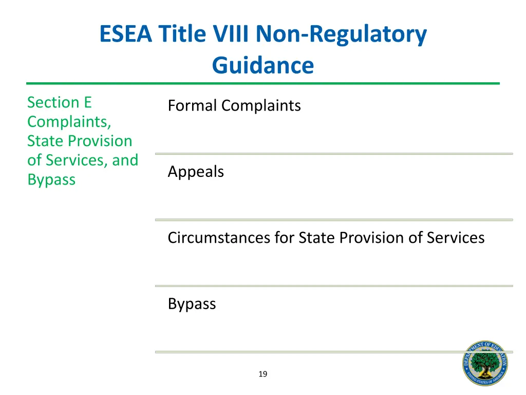 esea title viii non regulatory guidance 5