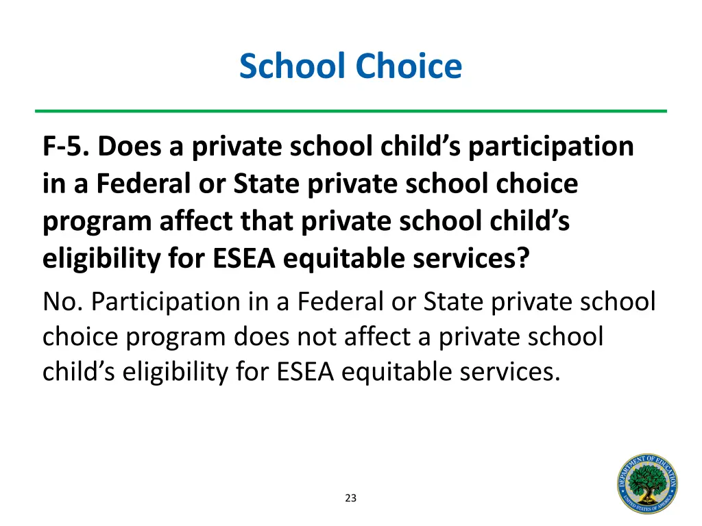 school choice