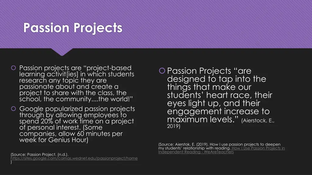 passion projects