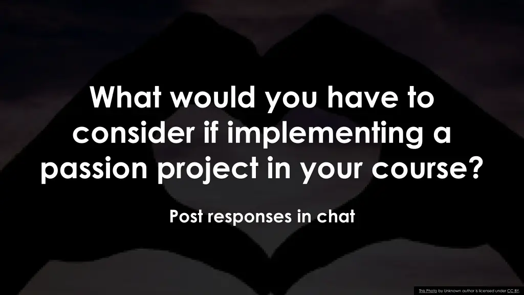 what would you have to consider if implementing