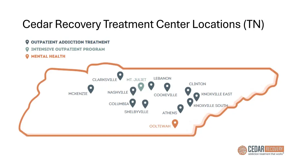 cedar recovery treatment center locations tn