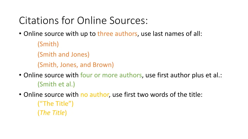 citations for online sources online source with