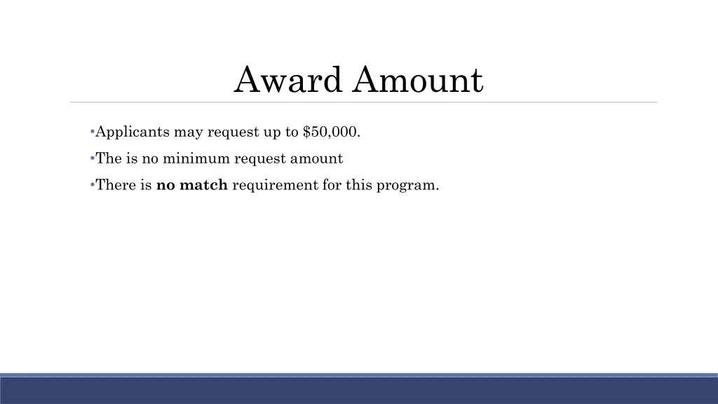 award amount