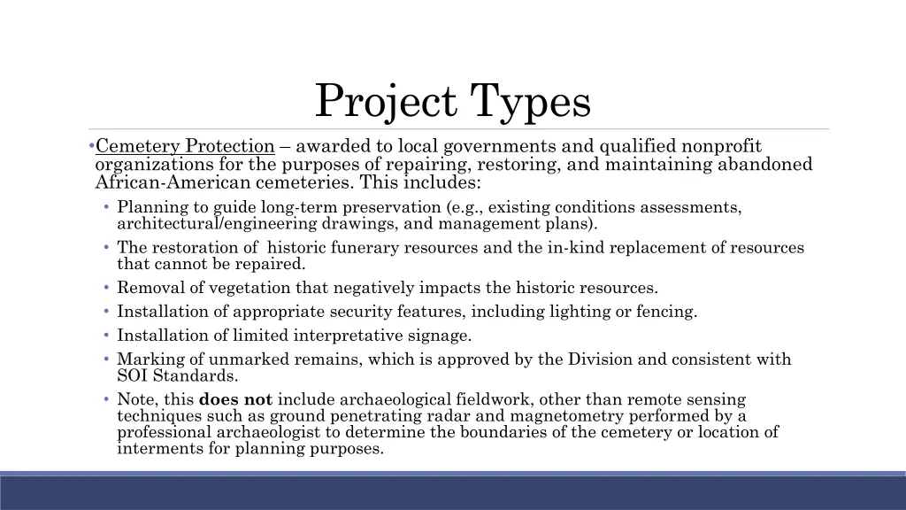 project types 1