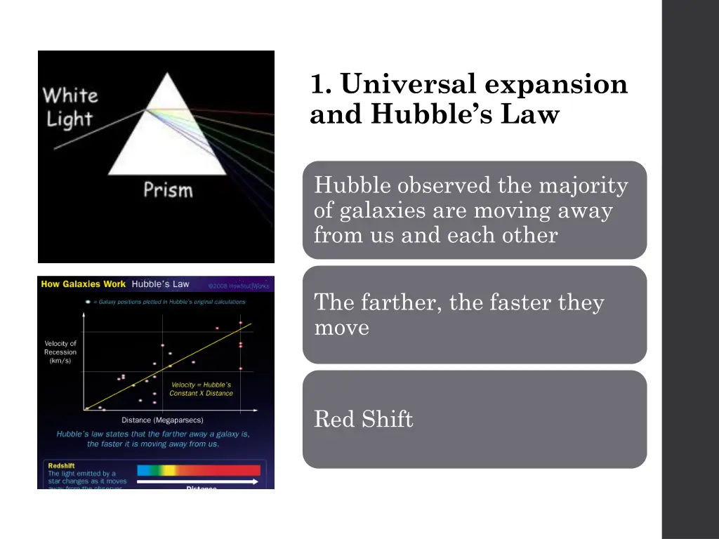 1 universal expansion and hubble s law