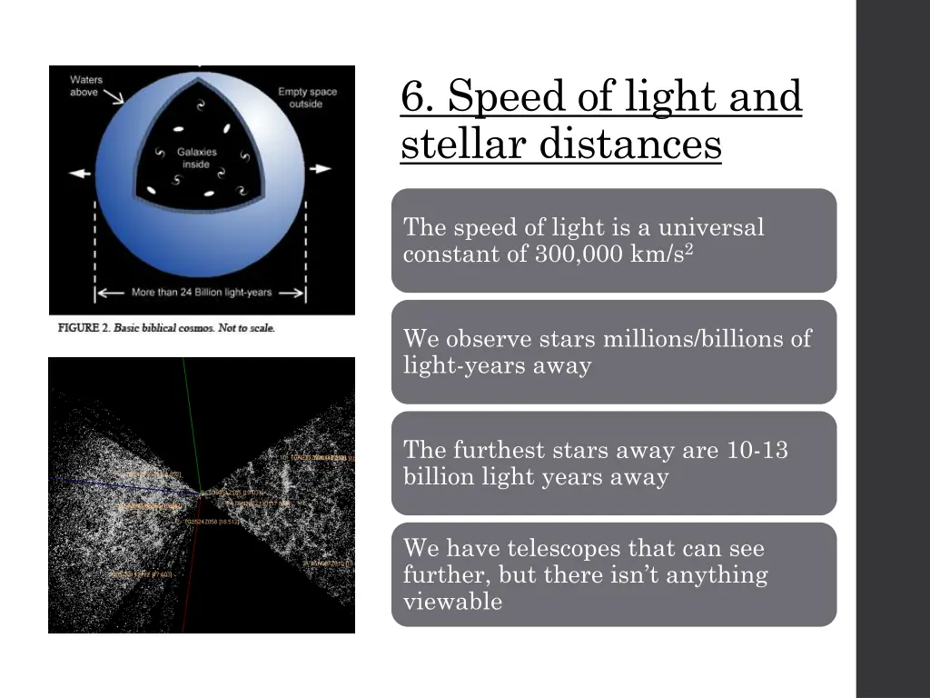 6 speed of light and stellar distances