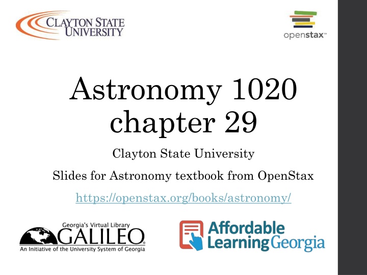astronomy 1020 chapter 29